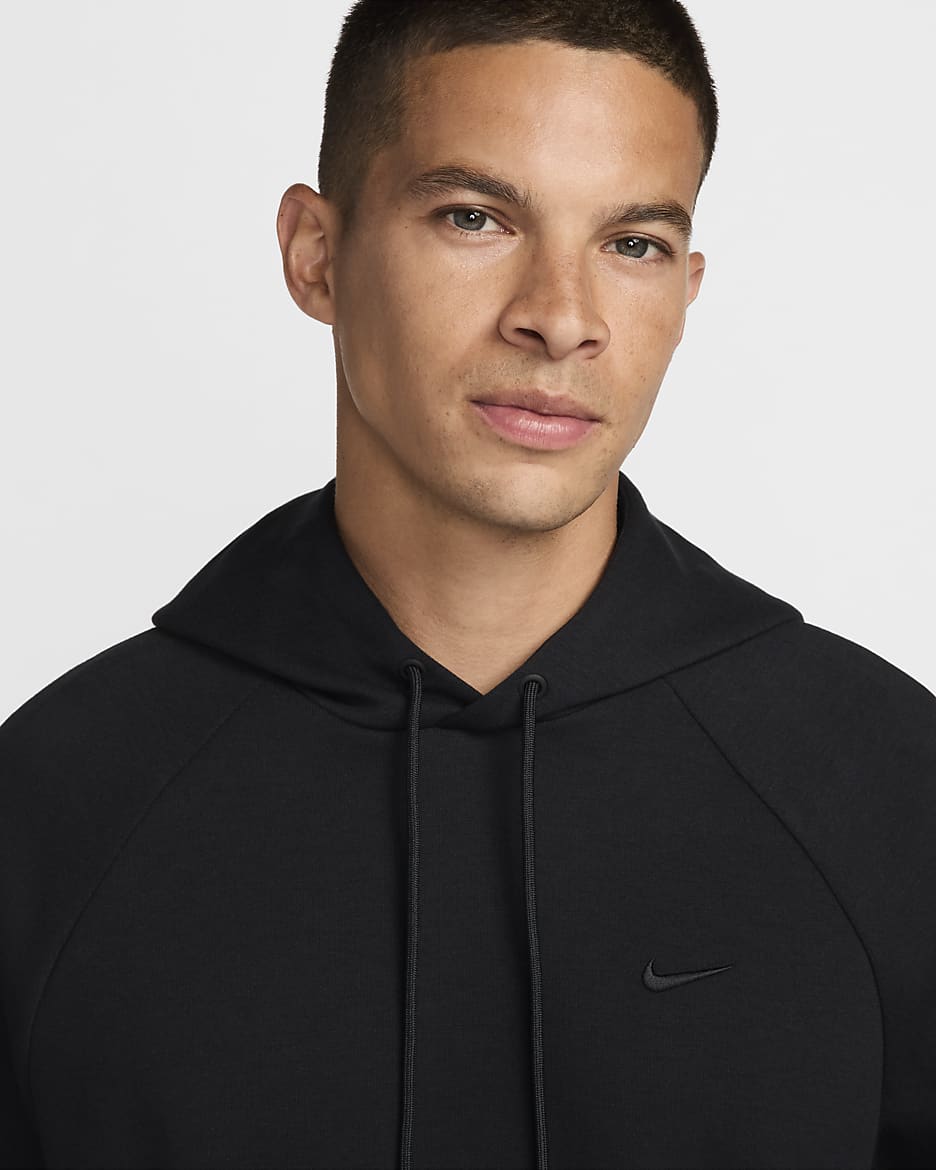 Nike Primary Men's Dri-FIT UV Pullover Versatile Hoodie - Black/Black