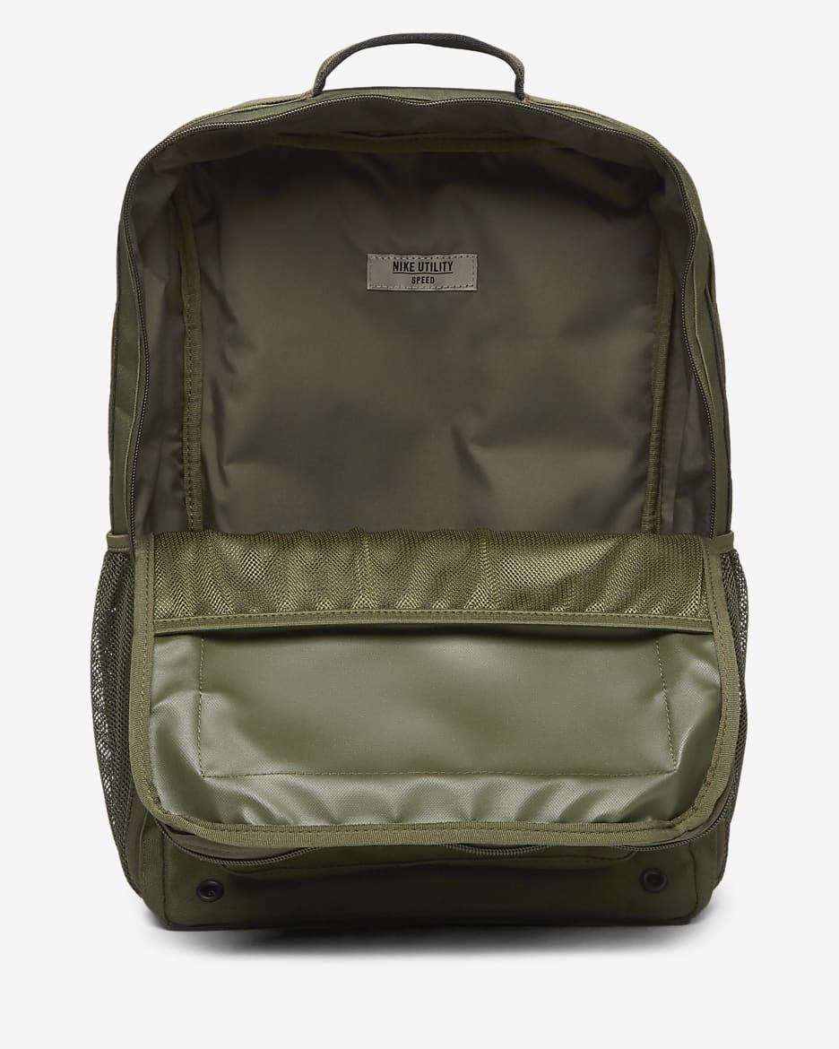 Nike Utility Speed Graphic Training Backpack (27L) - Cargo Khaki/Cargo Khaki/Green Strike