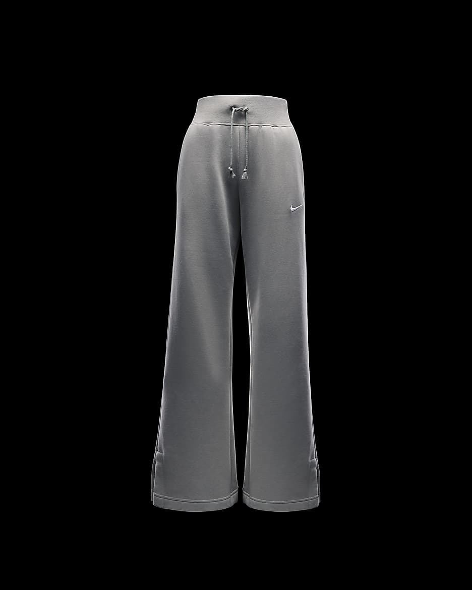 Pantalon de survêtement ample à taille haute Nike Sportswear Phoenix Fleece pour Femme - Light Army/Sail