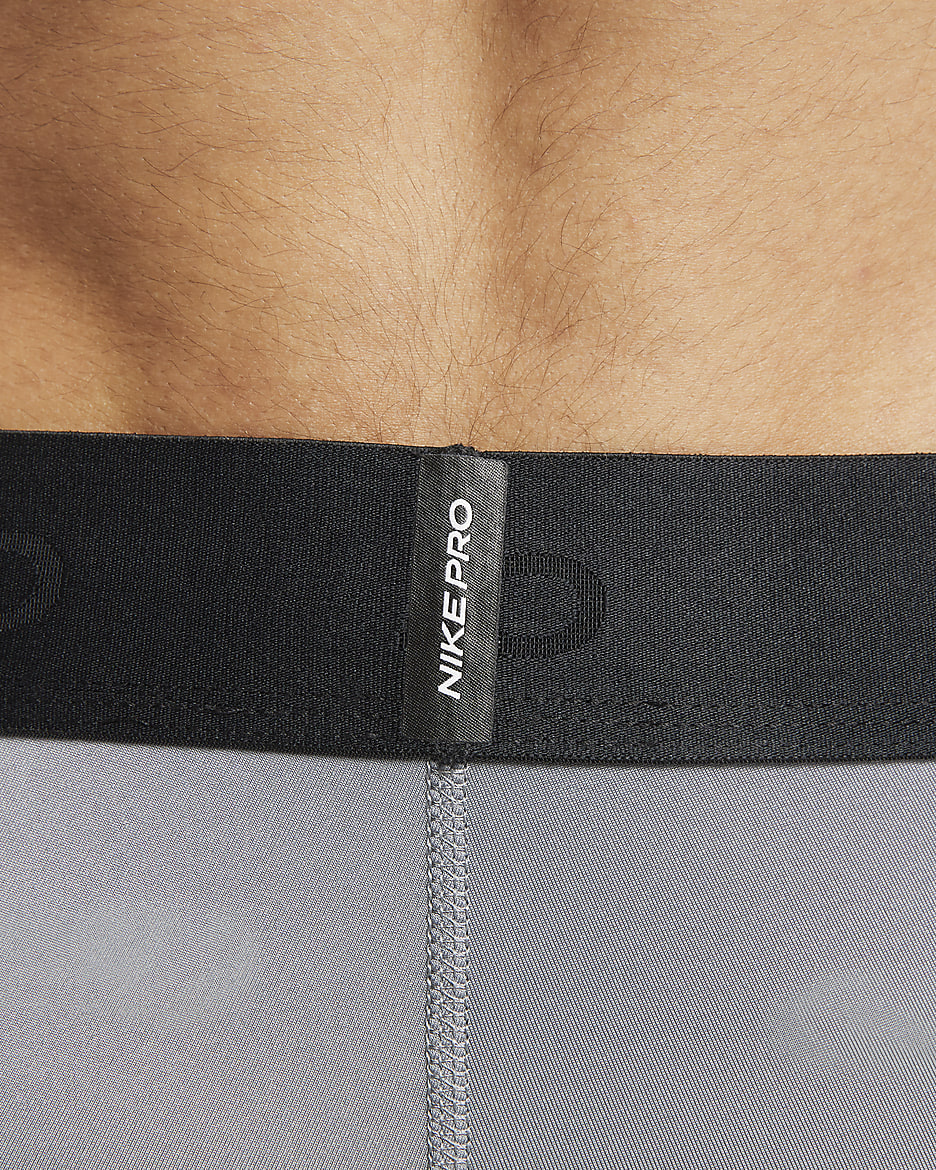 Nike Pro Mallas de fitness Dri-FIT - Hombre - Smoke Grey/Negro