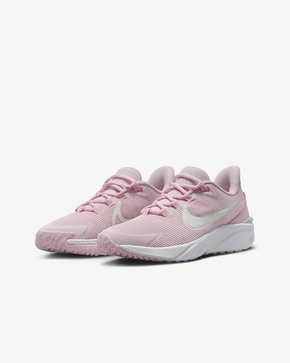 Nike Star Runner 4 大童路跑鞋 - Pink Foam/白色/Summit White