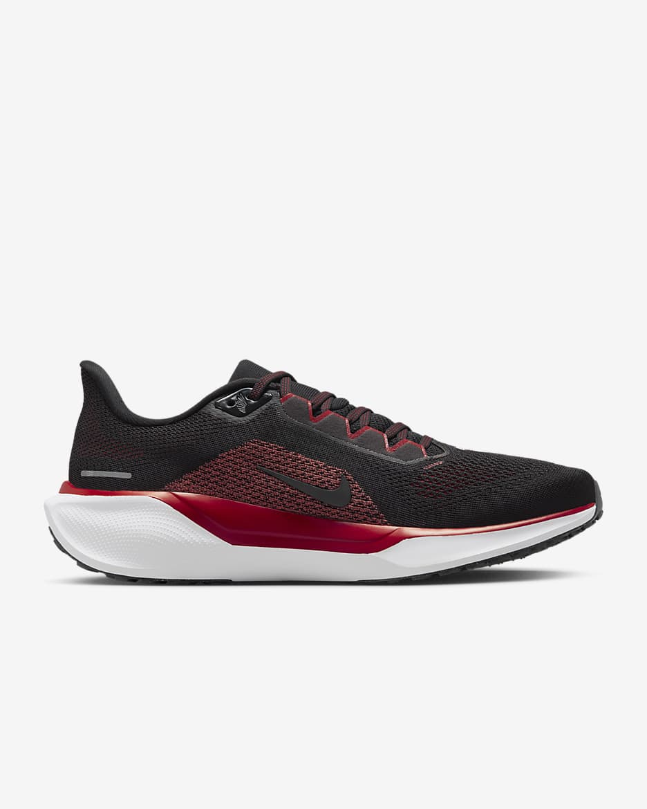 Nike Pegasus 41 NFL Atlanta Falcons Men's Road Running Shoes - Black/White/Gym Red/White