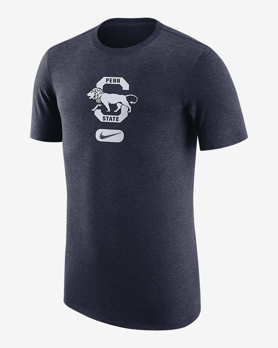 Playera Nike College para hombre Penn State - Azul marino universitario