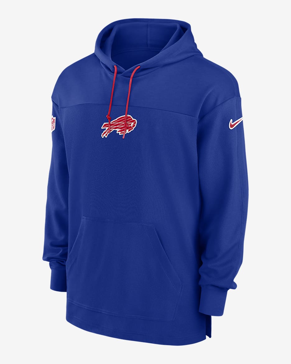 Buffalo Bills Sideline Jersey Men's Nike Dri-FIT NFL Pullover Hoodie - Royal