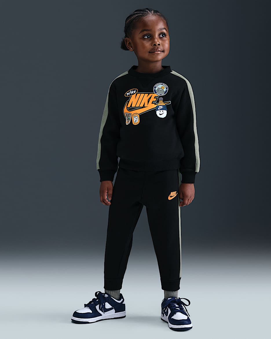 Nike Toddler 2-Piece Fleece Pants Set - Black