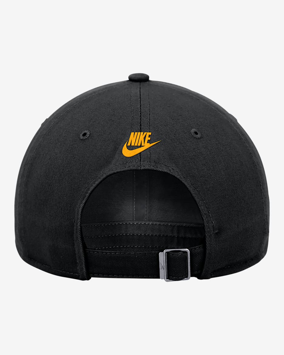 Iowa Logo Nike College Adjustable Cap - Black