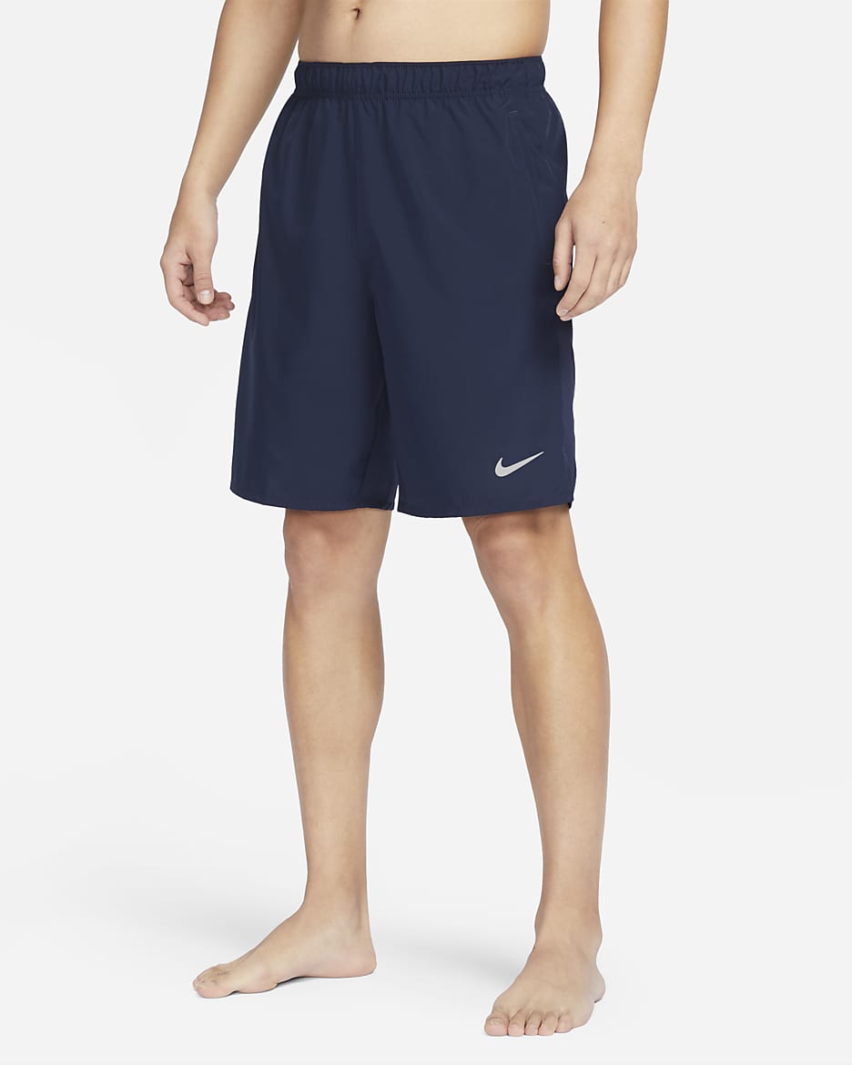 Nike Dri-FIT Challenger 男款 9" 無襯裡多功能短褲 - Obsidian/Obsidian/黑色