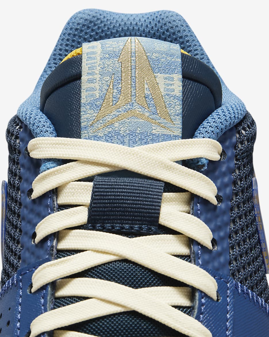 JA 1 Older Kids' Basketball Shoes - Mystic Navy/University Gold/Aegean Storm/Hyper Royal