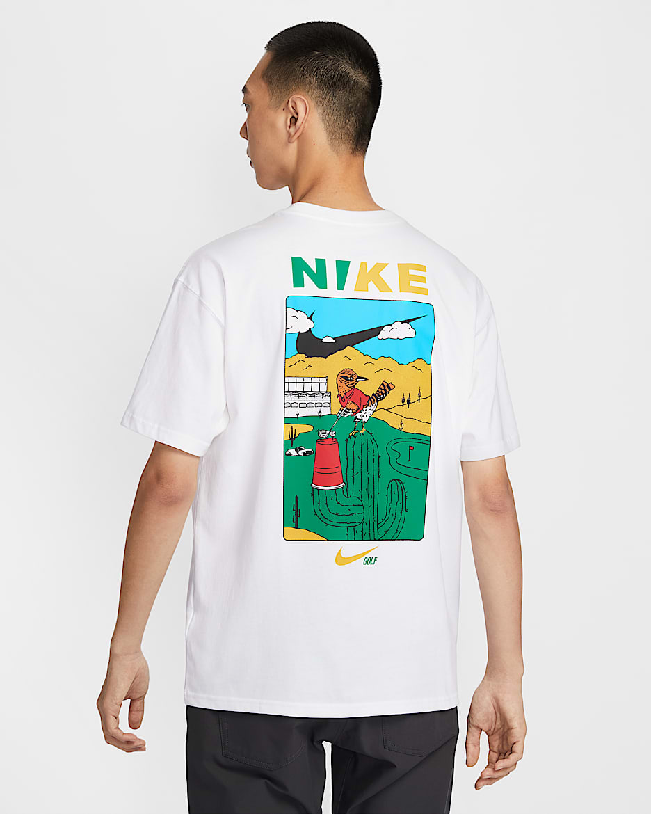 ナイキ メンズ マックス90 ゴルフ Tシャツ - ホワイト