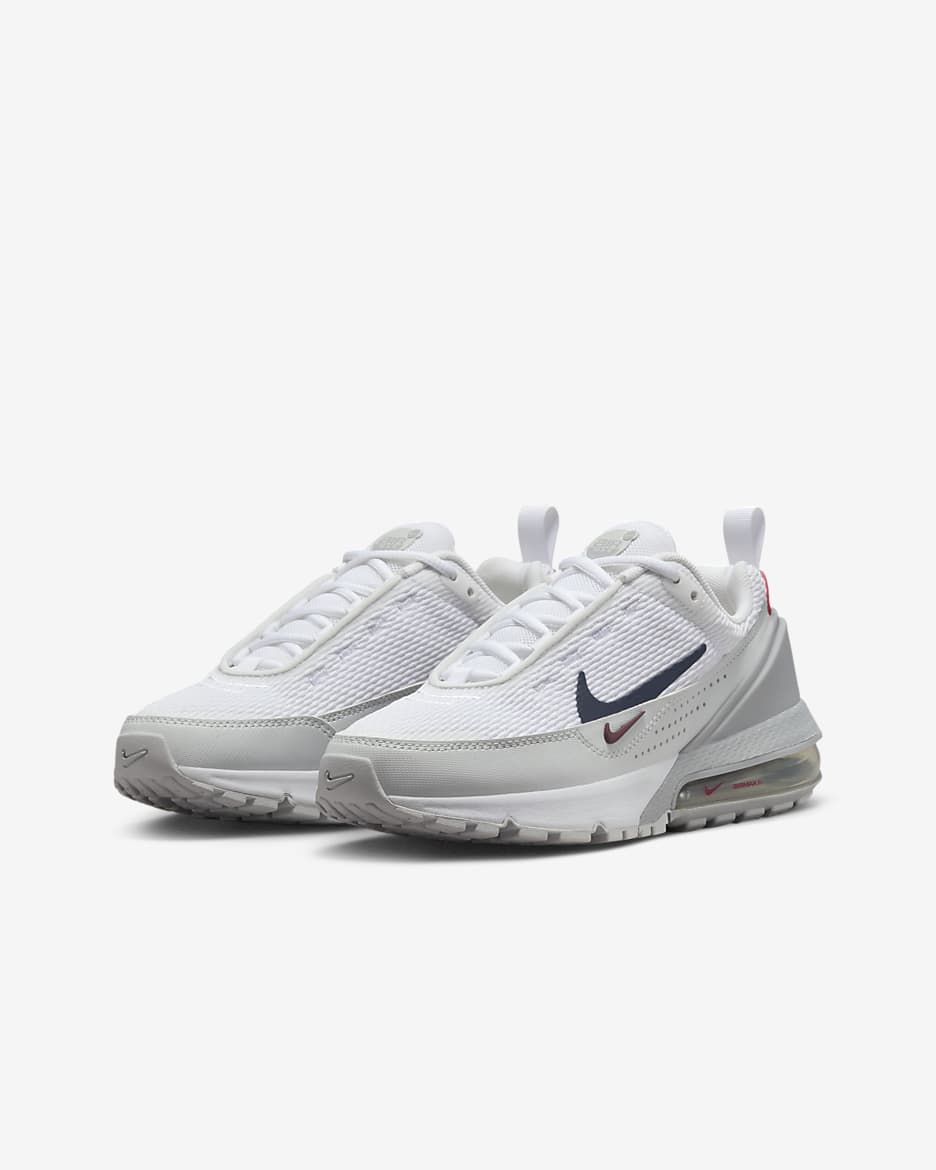 Nike Air Max Pulse Genç Çocuk Ayakkabısı - Beyaz/Light Smoke Grey/Photon Dust/Midnight Navy