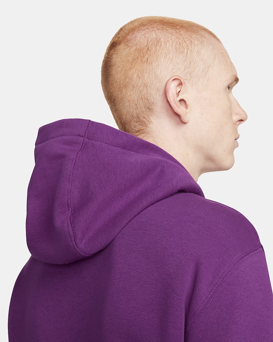 Nike Sportswear Club Fleece Kapüşonlu Sweatshirt - Viotech/Viotech/Beyaz