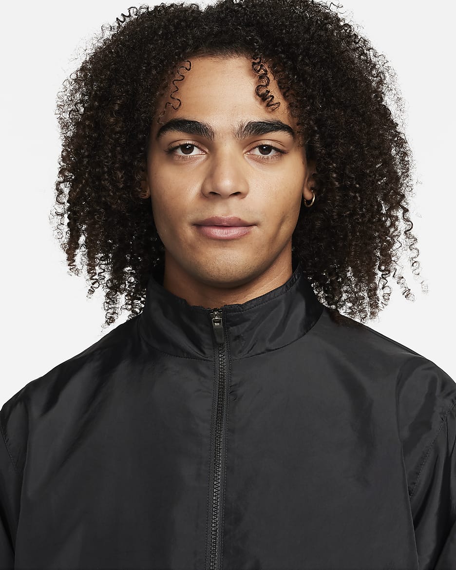 Track jacket in tessuto Nike Air – Uomo - Nero/University Red