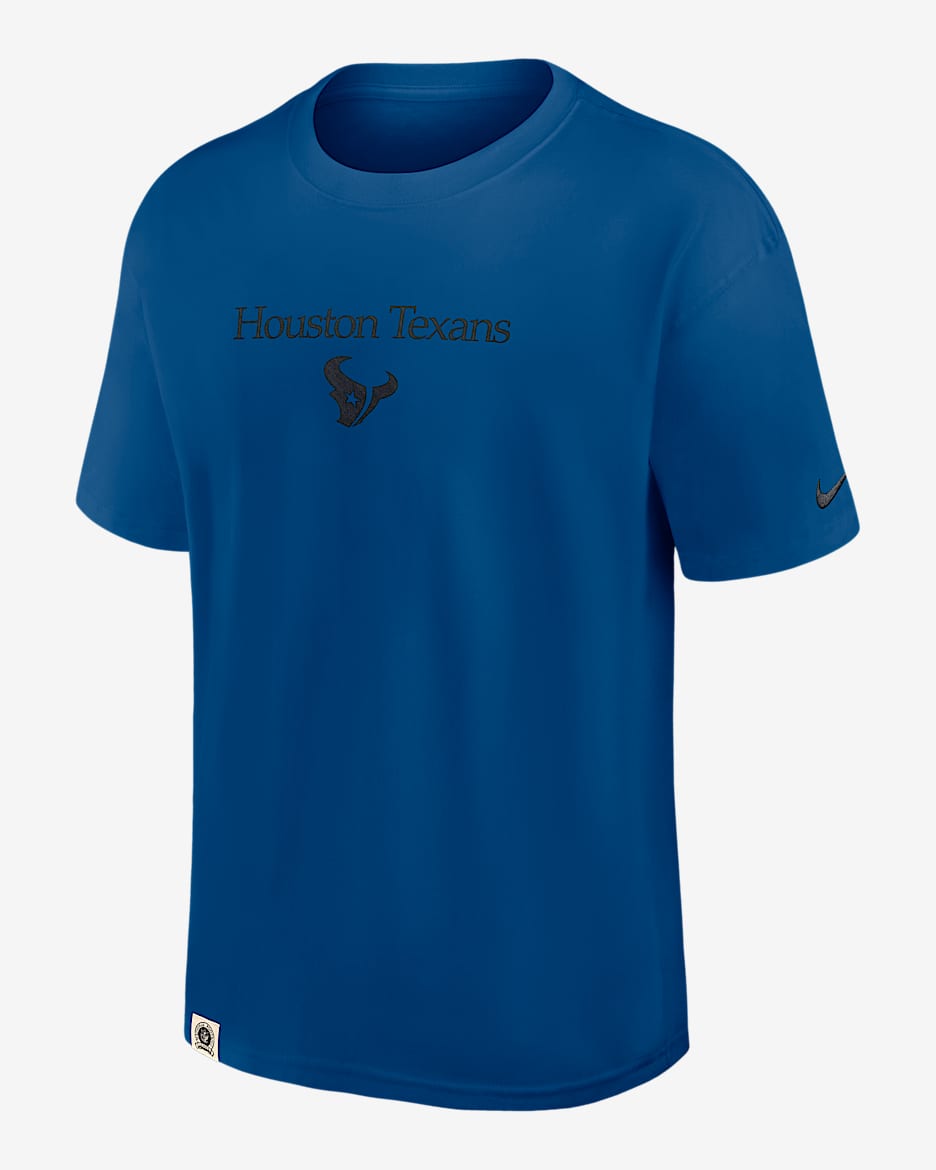 Houston Texans Glory Max90 Men's Nike NFL T-Shirt - Gym Blue