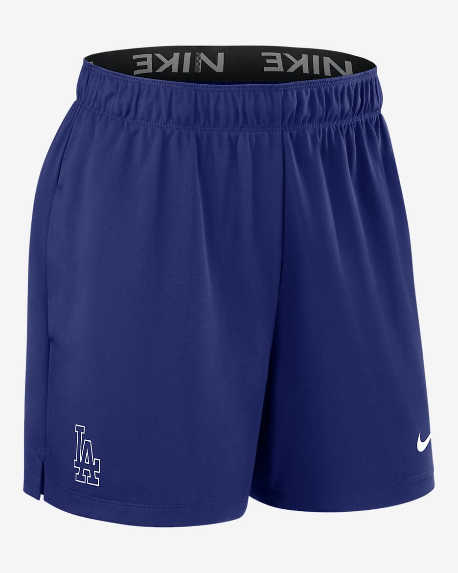 Los Angeles Dodgers Authentic Collection Practice Women's Nike Dri-FIT MLB Shorts - Royal