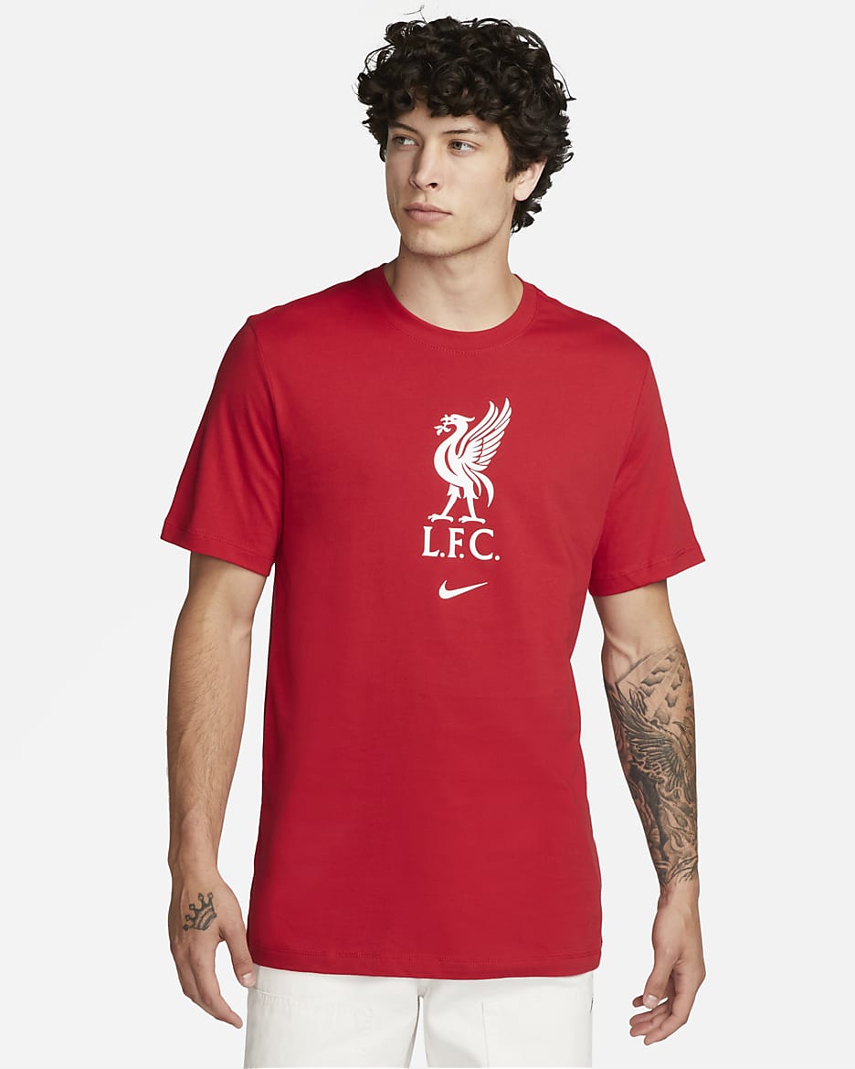 Liverpool FC Men's Soccer T-Shirt - Gym Red