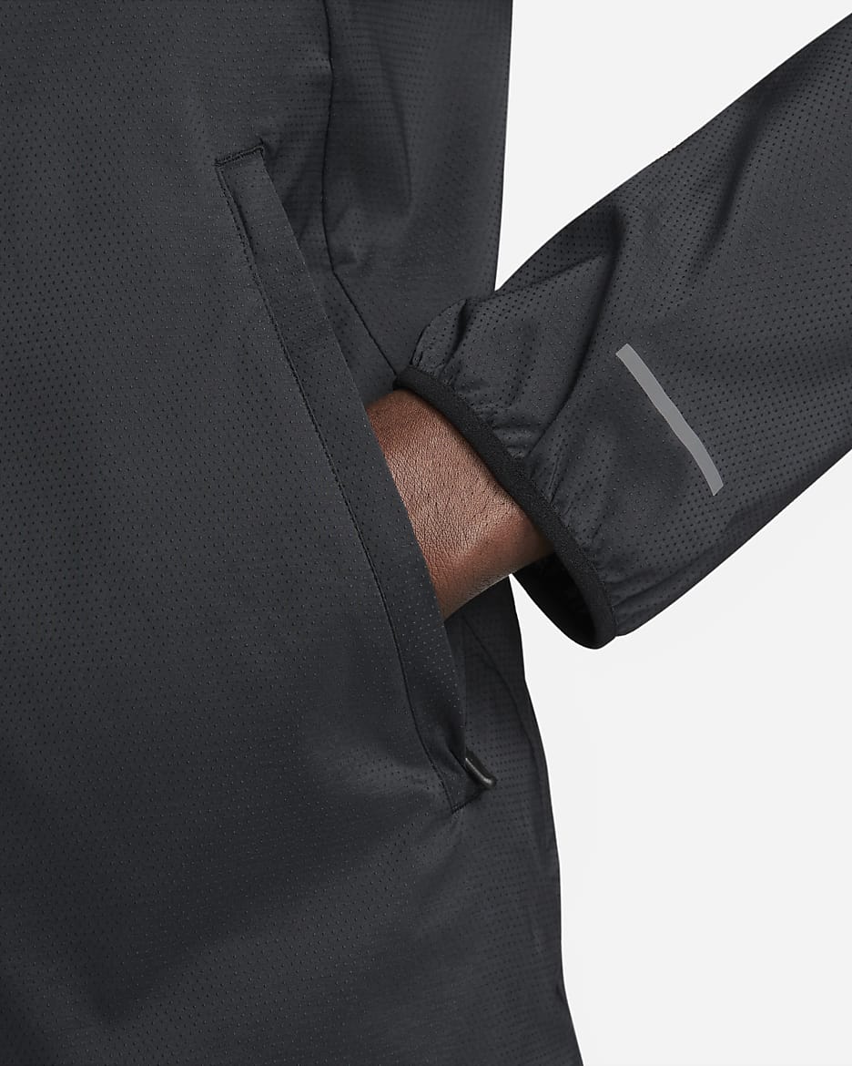 Nike Windrunner Men's Repel Running Jacket - Black/Black