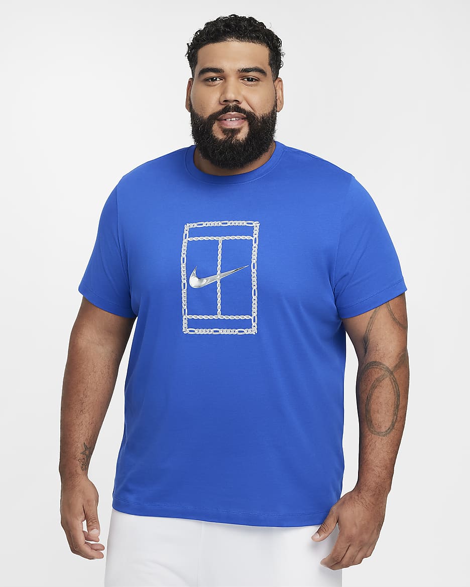 Męski T-shirt do tenisa Dri-FIT NikeCourt - Game Royal