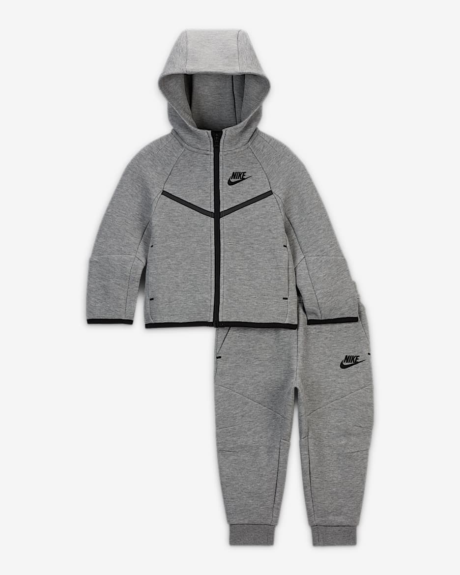 Nike Sportswear Baby Tech Fleece 2-Piece Full-Zip Set - Dark Grey Heather
