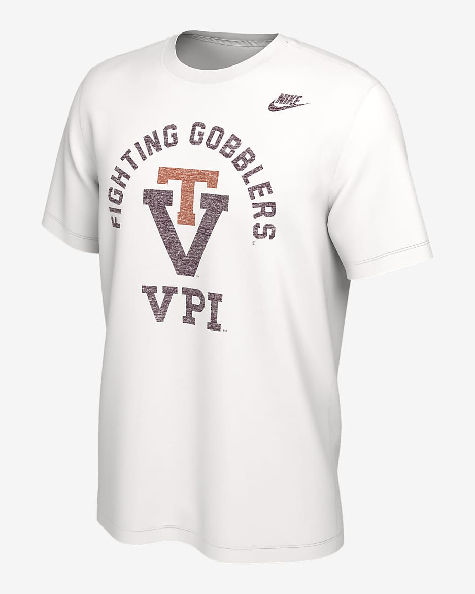 Virginia Tech Men's Nike College T-Shirt - White