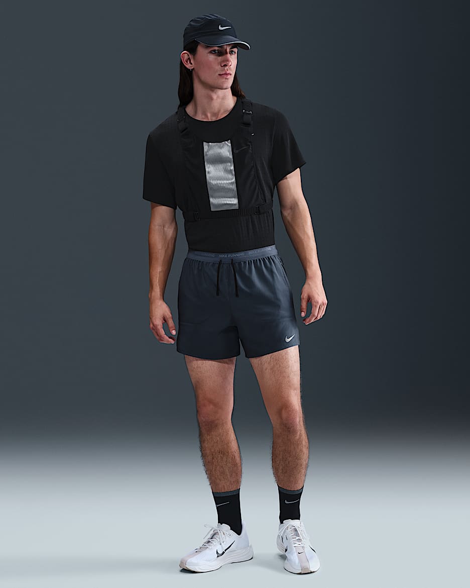 Nike Stride Men's Dri-FIT 5" 2-in-1 Running Shorts - Thunder Blue/Thunder Blue/Black