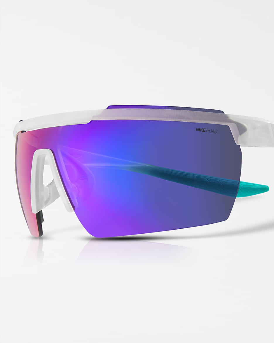 Nike Windshield Elite AF Road Tint Sunglasses - Clear/Racer Blue
