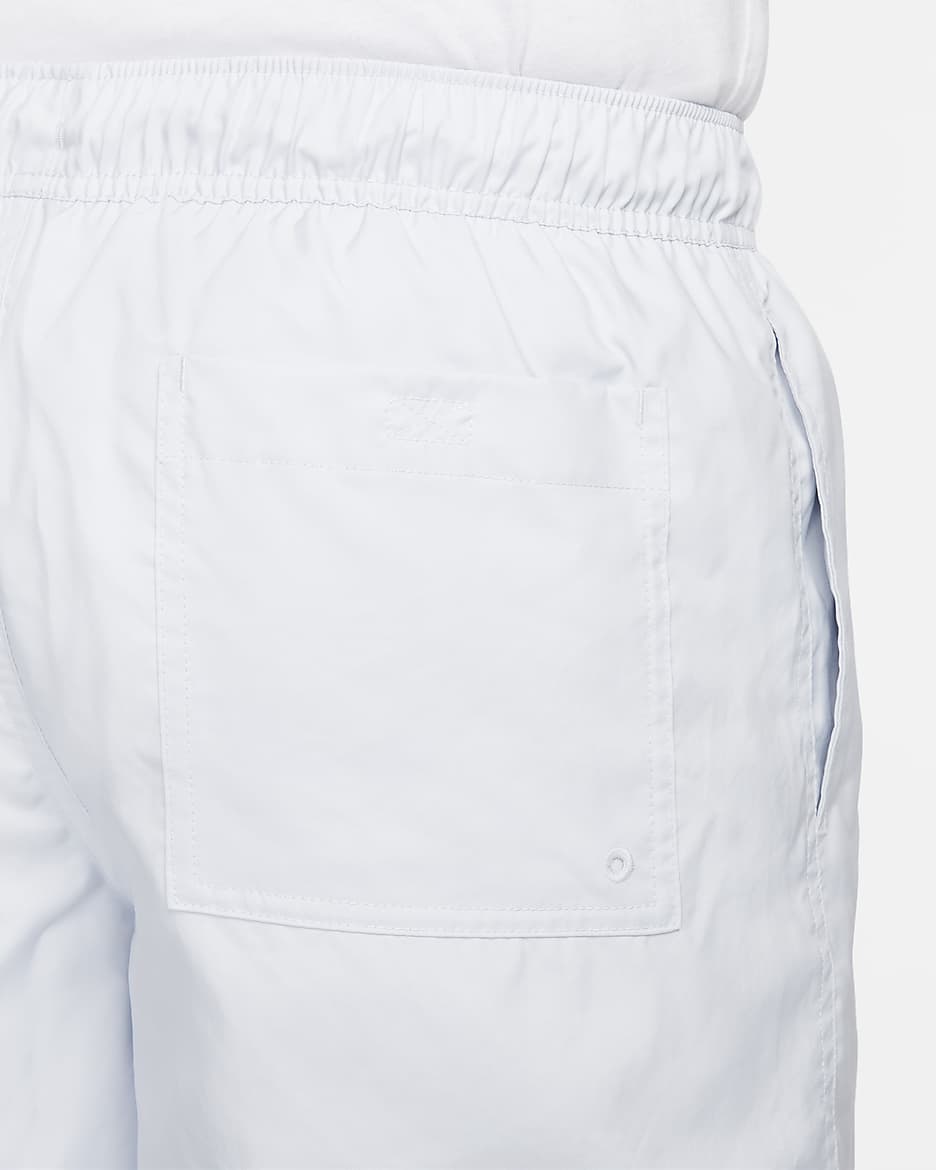 Nike Club Men's Woven Flow Shorts - Pure Platinum/White