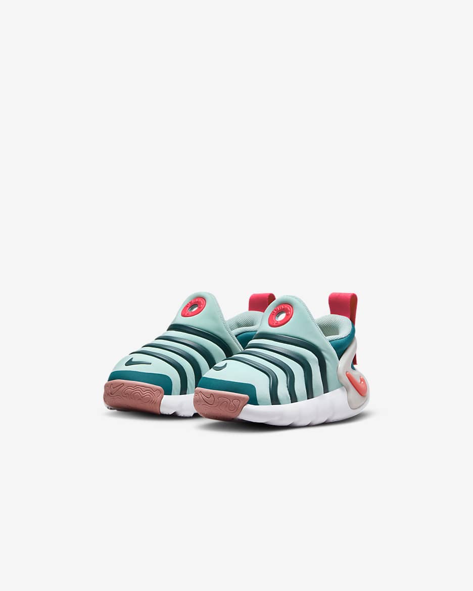 Nike Dynamo Go Baby/Toddler Easy On/Off Shoes - Jade Ice/Geode Teal/Red Stardust/Siren Red