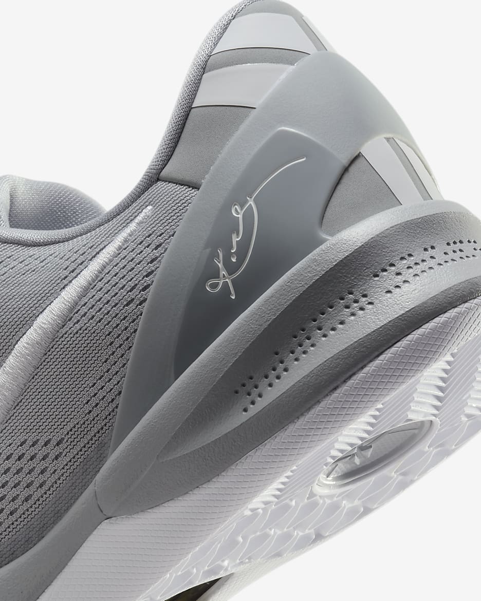 Chaussures de basket Kobe VIII Protro - Wolf Grey/Wolf Grey/Blanc