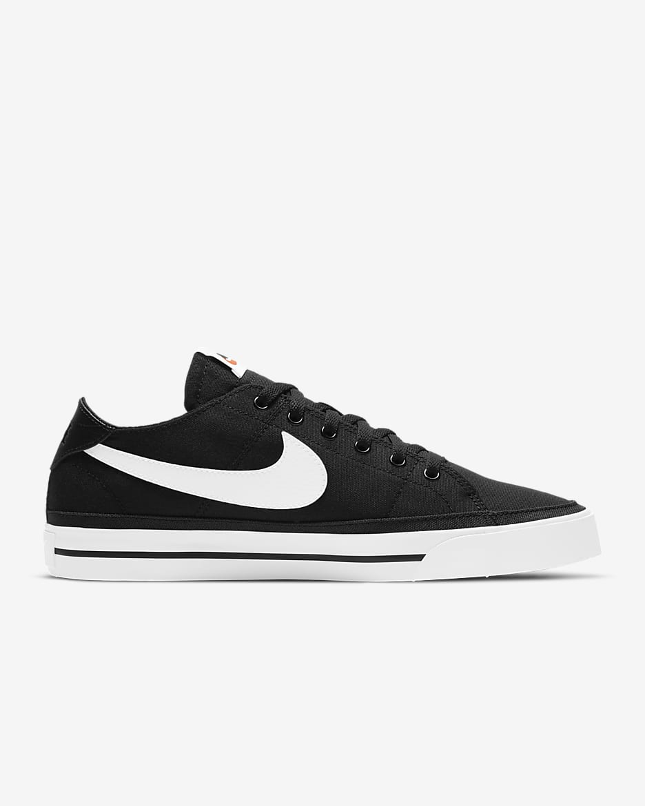 Sko Nike Court Legacy Canvas för män - Svart/Vit