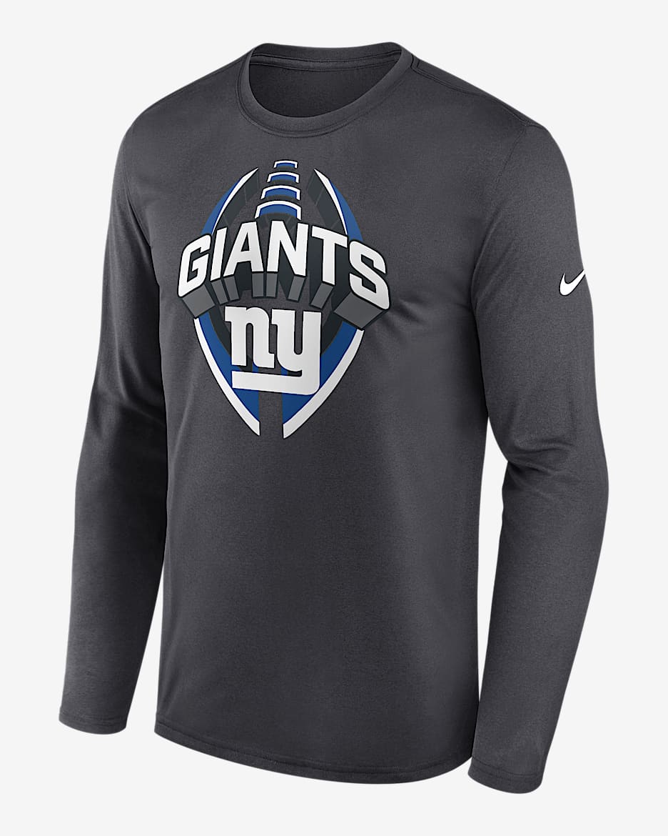 New York Giants Legend Icon Men's Nike Dri-FIT NFL Long-Sleeve T-Shirt - Anthracite