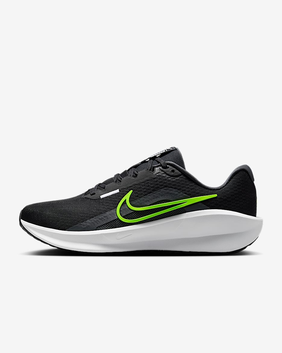 รองเท้าวิ่งโร้ดรันนิ่งผู้ชาย Nike Downshifter 13 - ดำ/Anthracite/ขาว/Volt