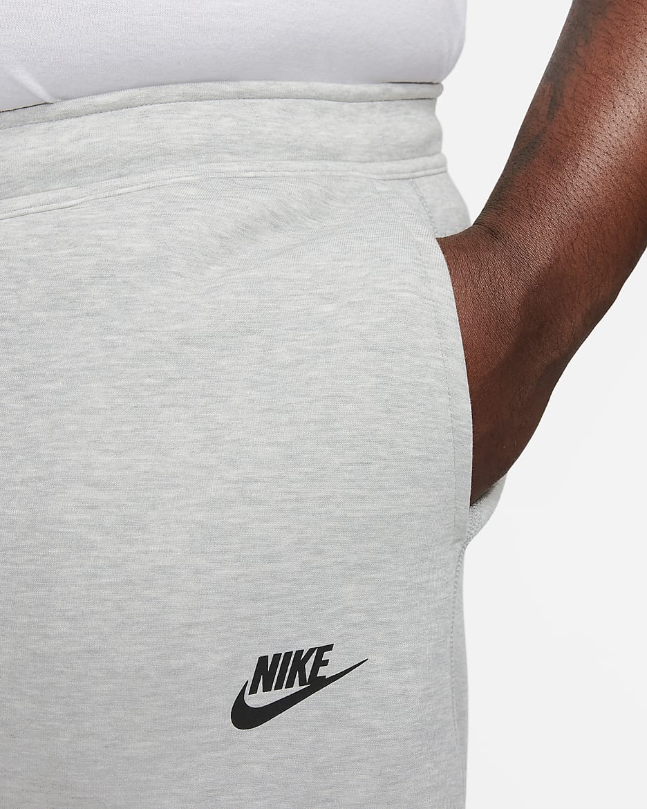 Joggery męskie Nike Sportswear Tech Fleece - Dark Grey Heather/Czerń