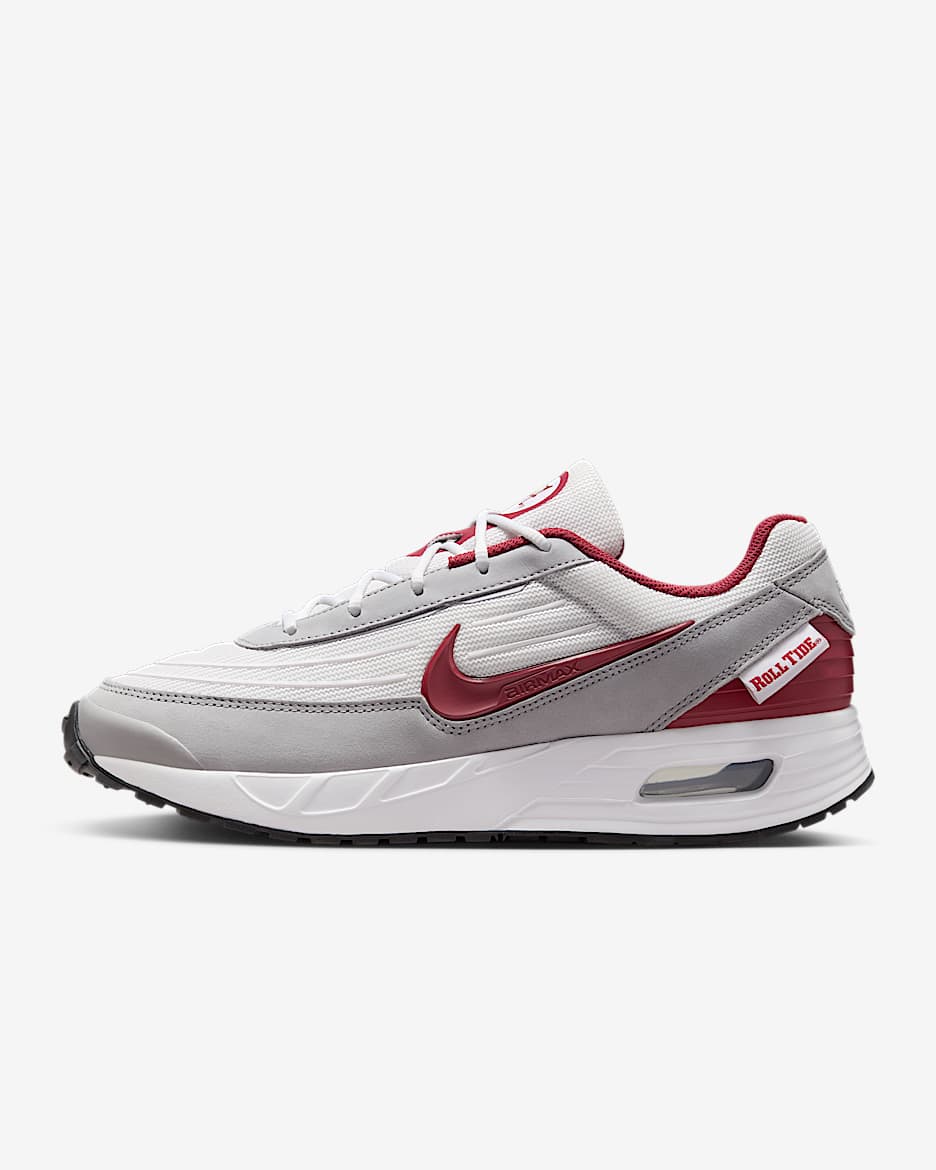 Nike College Air Max Verse (Alabama) Men's Shoes - White/Light Smoke Grey/Team Crimson