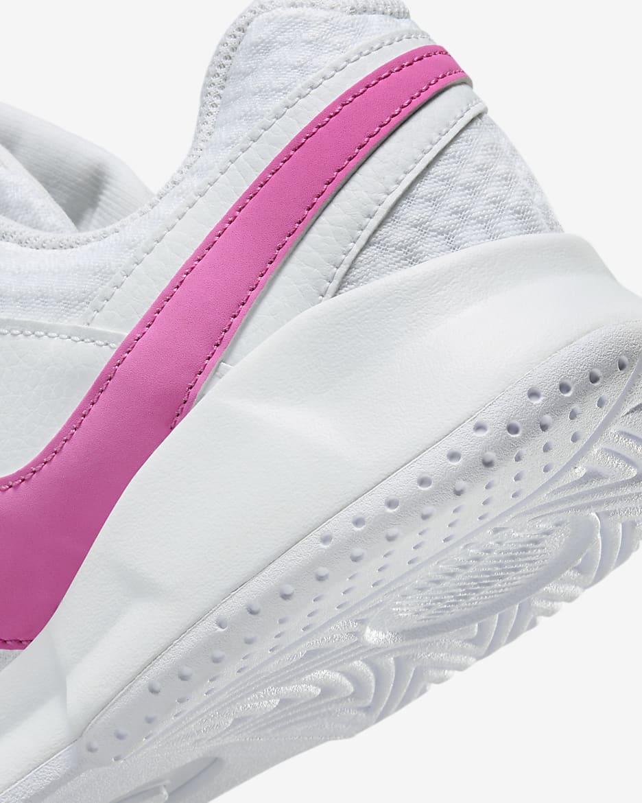 Calzado de tenis para mujer NikeCourt Lite 4 - Blanco/Negro/Rosa alegre