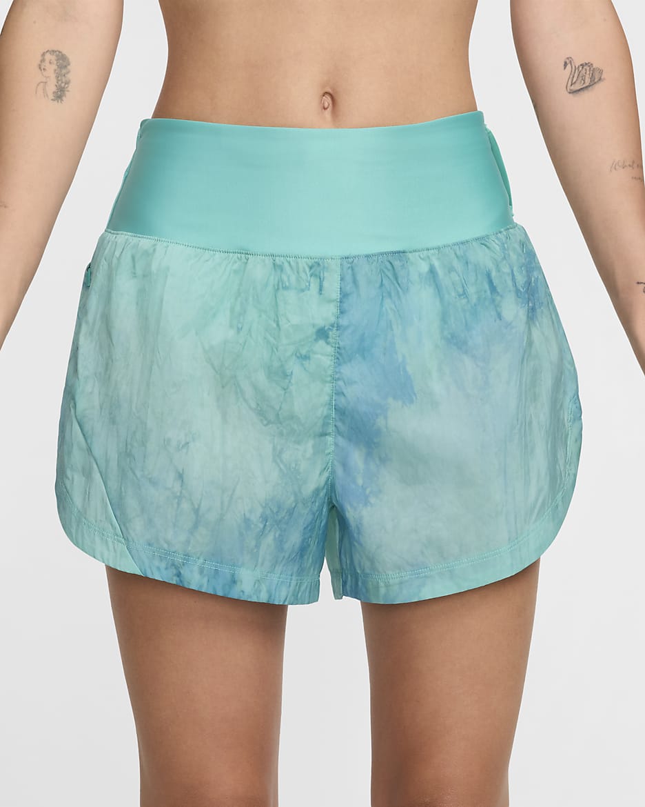 Nike Trail Women's Repel Mid-Rise 8cm (approx.) Brief-Lined Running Shorts - Green Frost