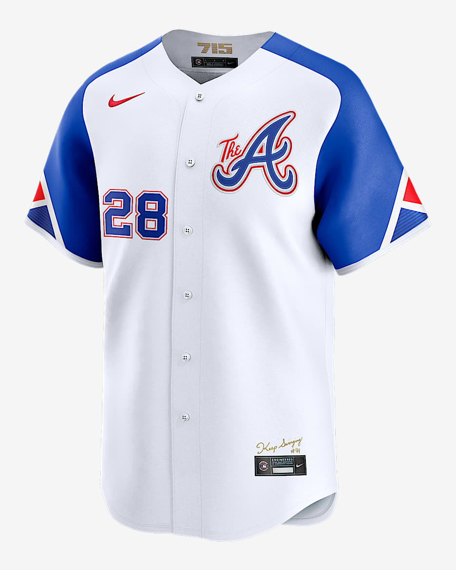 Matt Olson Atlanta Braves City Connect Men's Nike Dri-FIT ADV MLB Limited Jersey - White