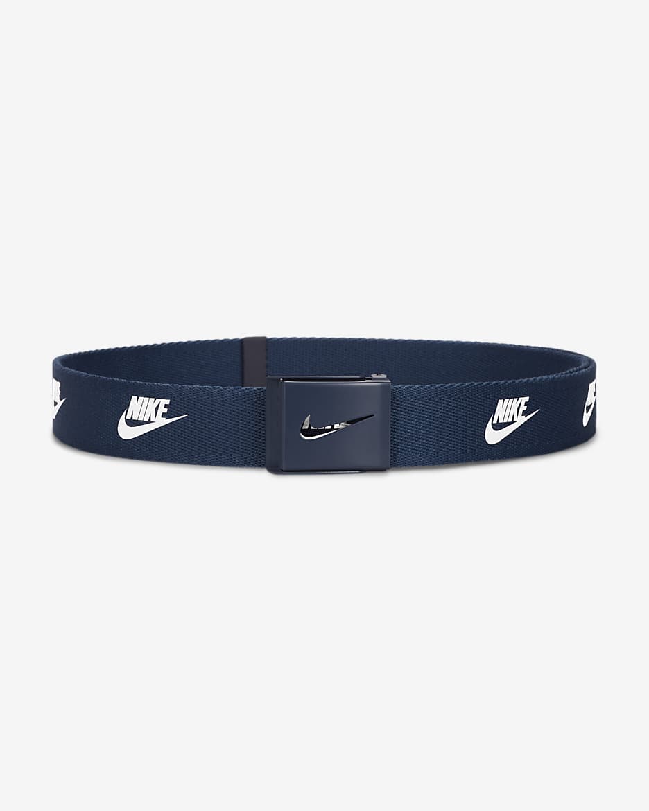 Nike Futura Men's Web Golf Belt - Navy/White