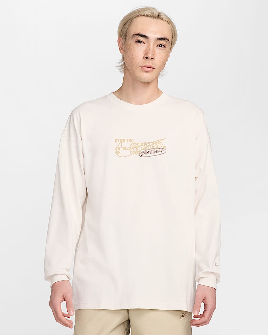 ナイキ スポーツウェア プレミアム メンズ ロングスリーブ Tシャツ - ファントム/ファントム