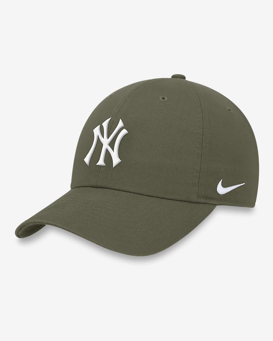 New York Yankees Club Men's Nike MLB Adjustable Hat - Olive