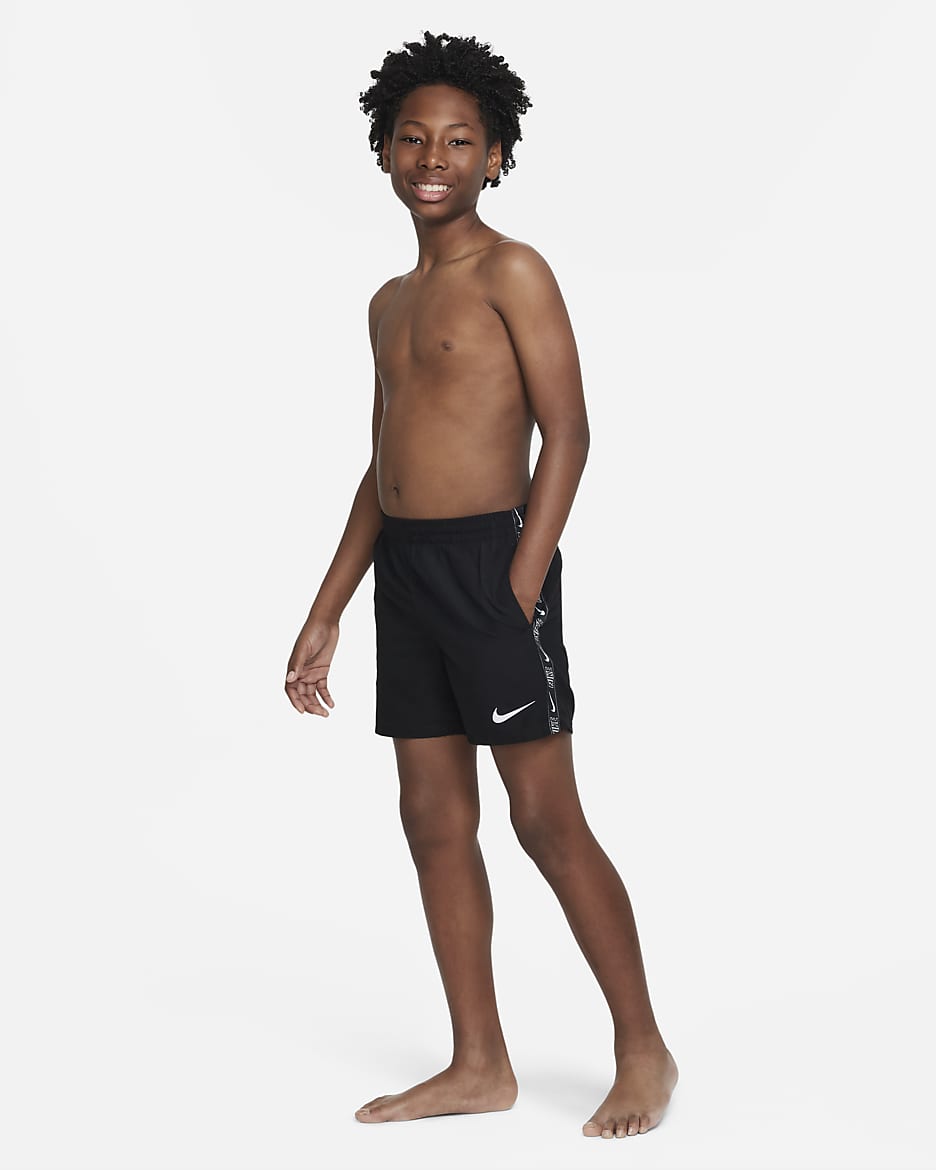 Shorts de vóleibol de 10 cm para niño talla grande Nike Swim - Negro