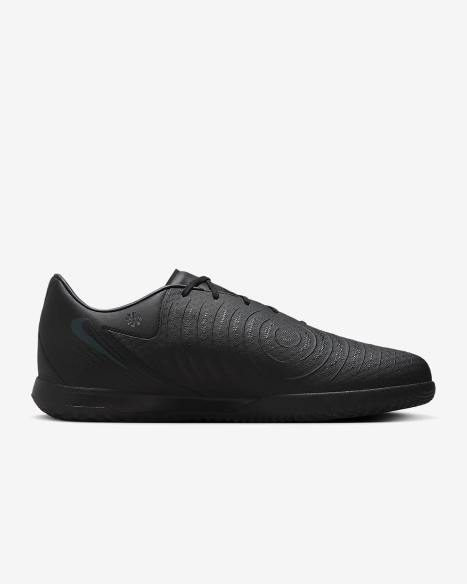 Nike Phantom GX 2 Academy low-top zaalvoetbalschoenen - Zwart/Deep Jungle/Zwart