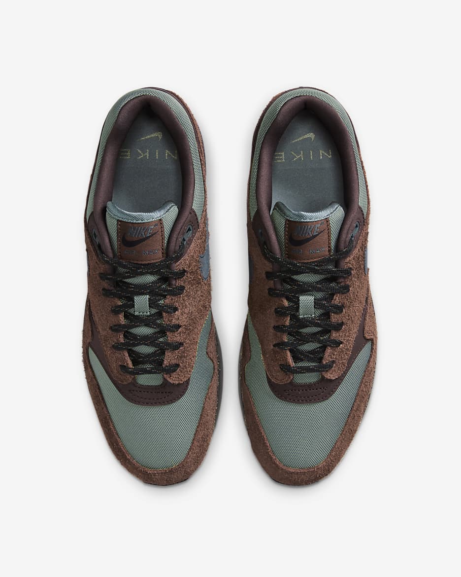 Nike Air Max 1 Zapatillas - Hombre - Cacao Wow/Baroque Brown/Negro/Vintage Green