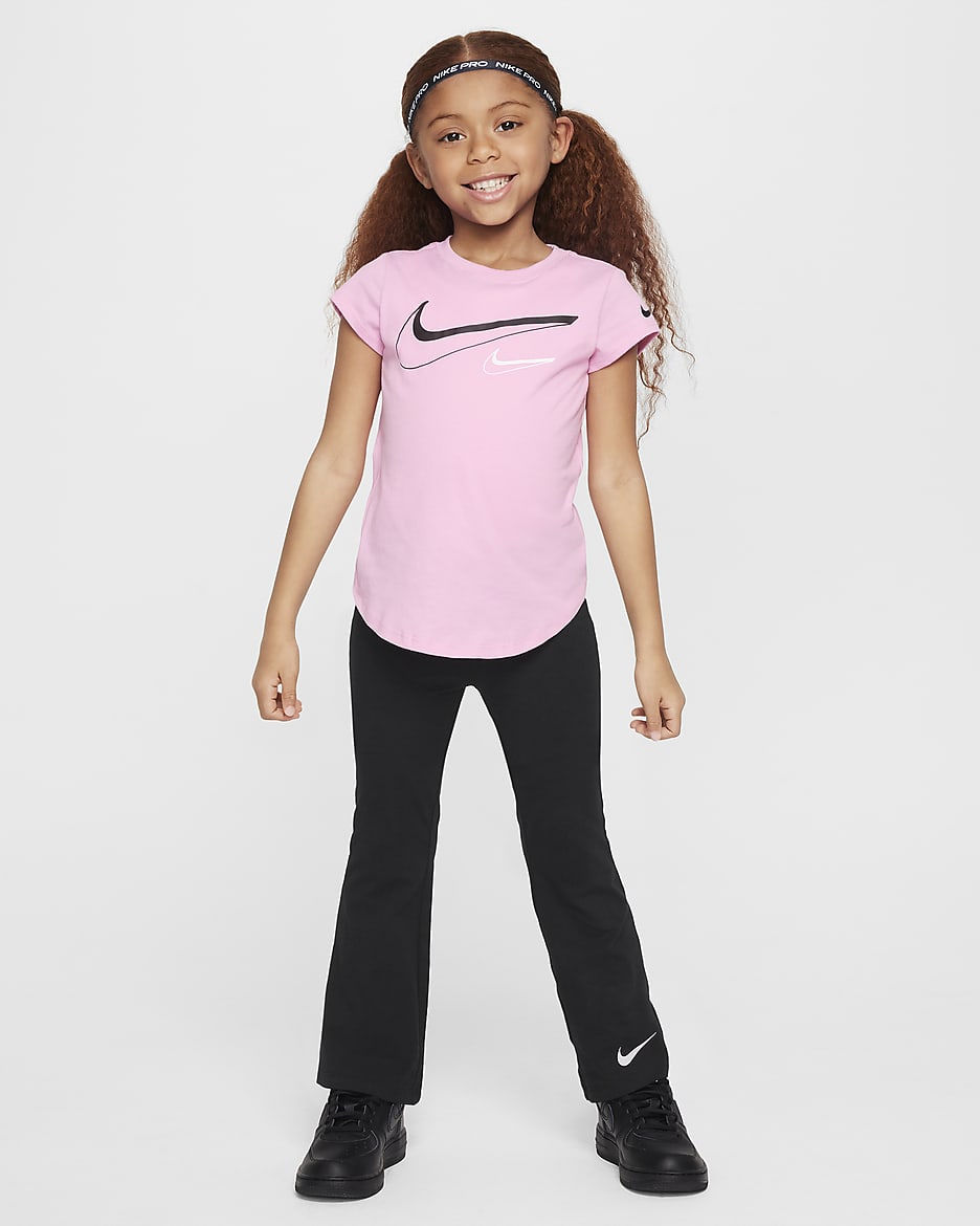 Nike Little Kids' Tee and Flare Leggings Set - Black