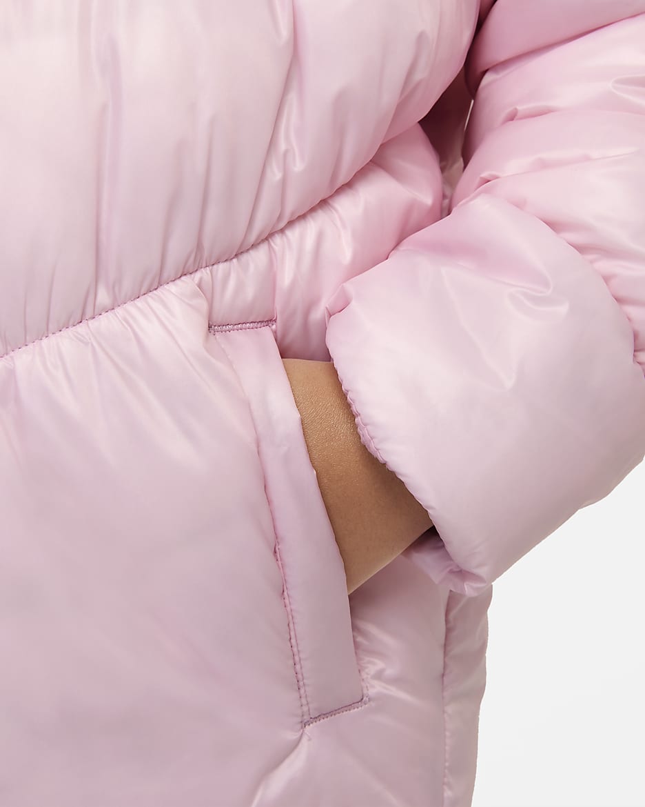 Nike Younger Kids' Puffer Jacket - Pink Foam