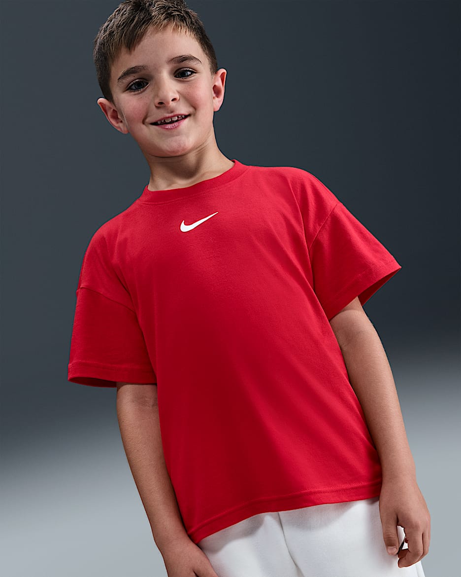 Nike Sportswear Big Kids' T-Shirt - University Red