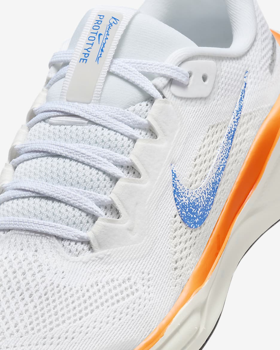 Nike Pegasus 41 Blueprint Older Kids' Road Running Shoes - White/Sail/Platinum Tint/Racer Blue