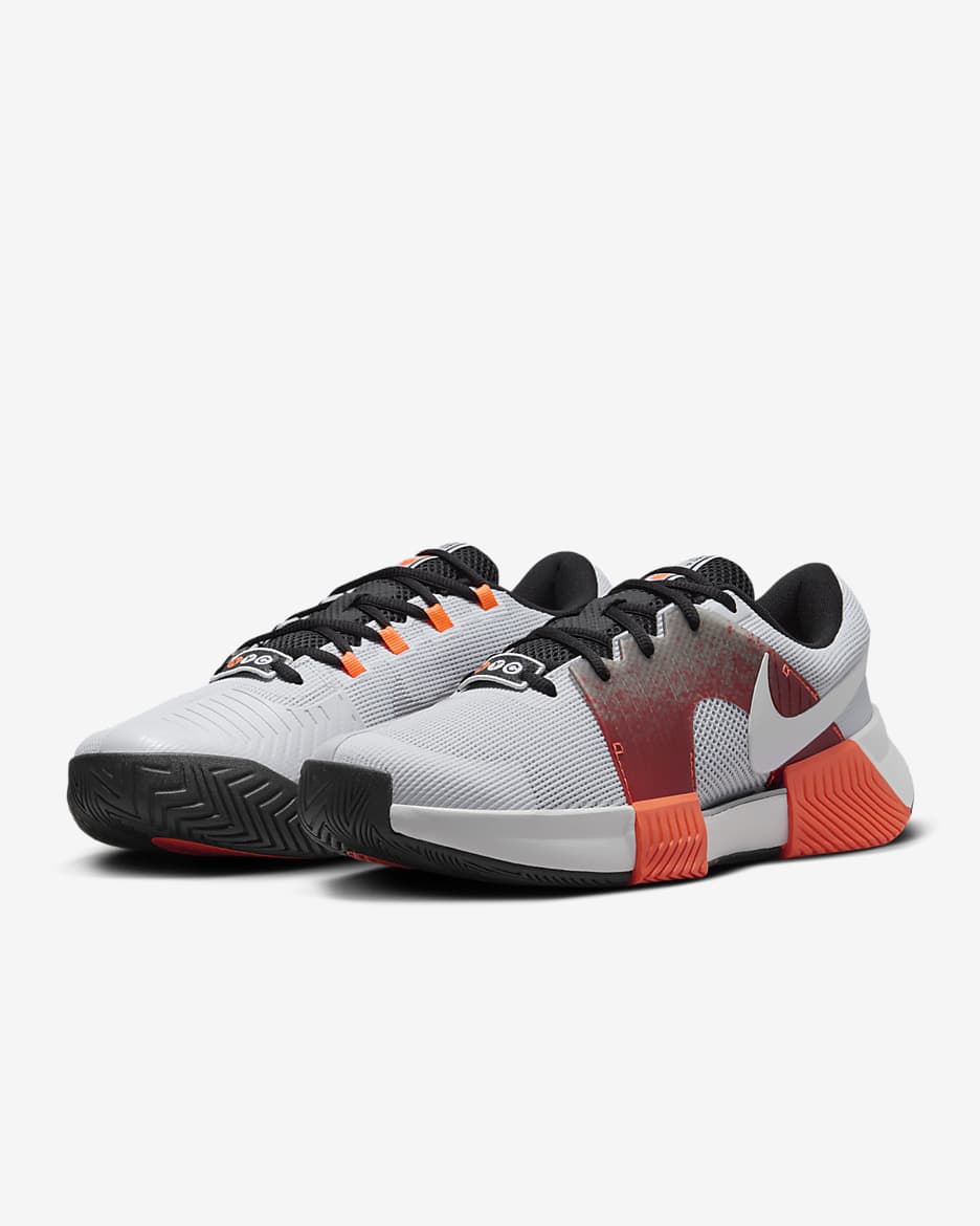 Nike Zoom GP Challenge 1 Premium Sabatilles per a pista ràpida de tennis - Home - Pure Platinum/Negre/Hyper Crimson/Blanc