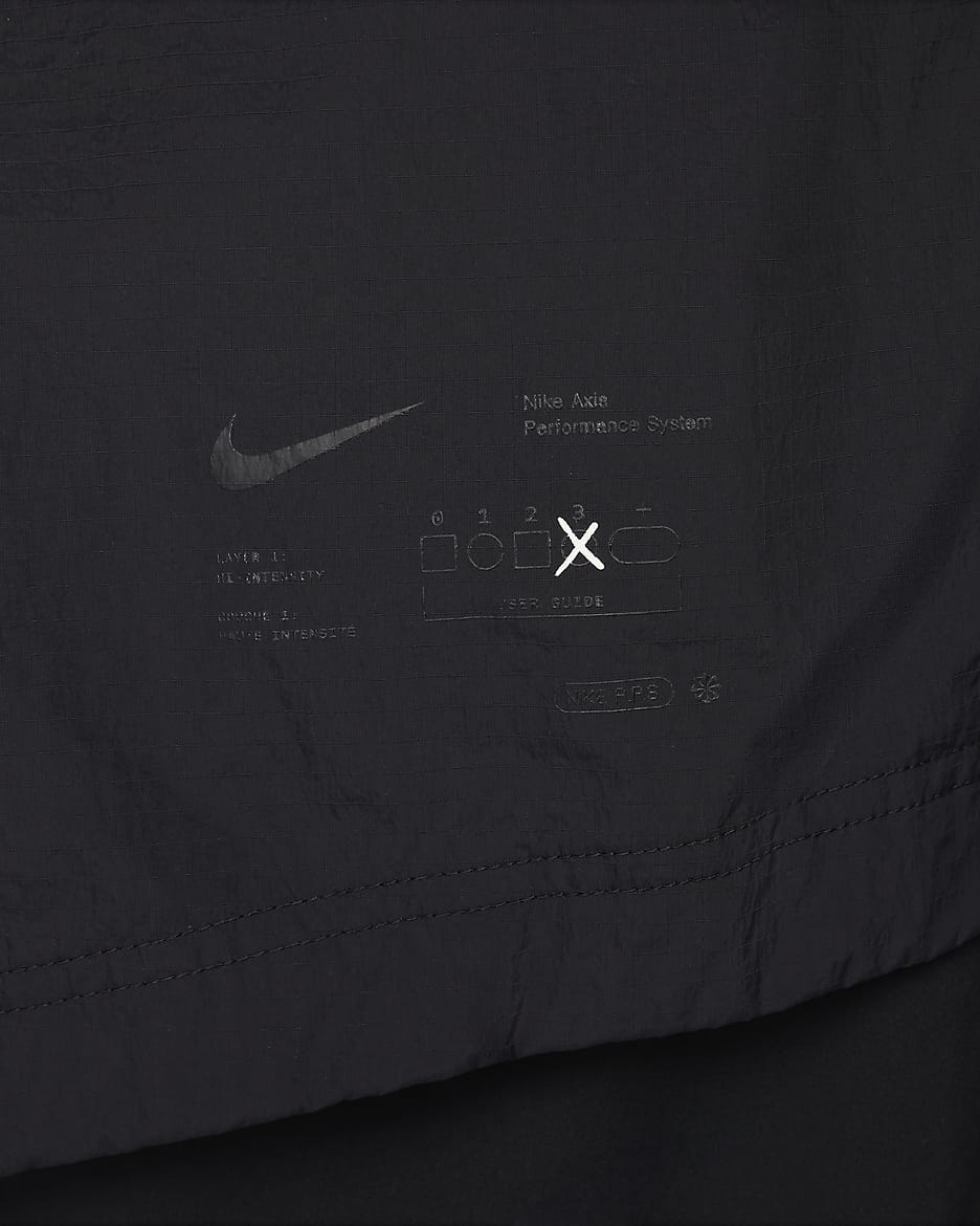 Nike A.P.S. Veste légère UV Repel pour homme - Noir/Noir/Noir