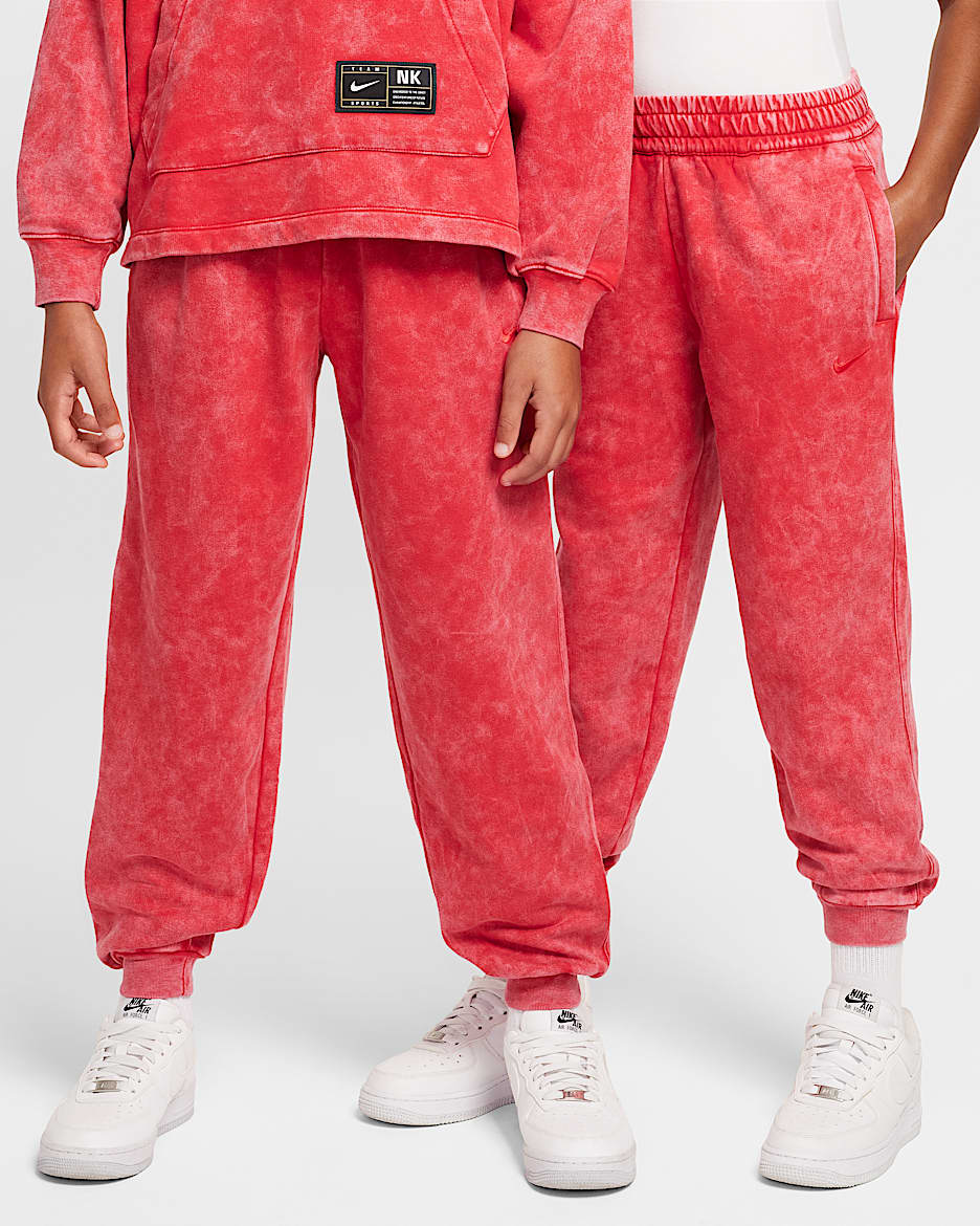 Nike Culture of Basketball Big Kids' Fleece Basketball Pants - University Red/University Red