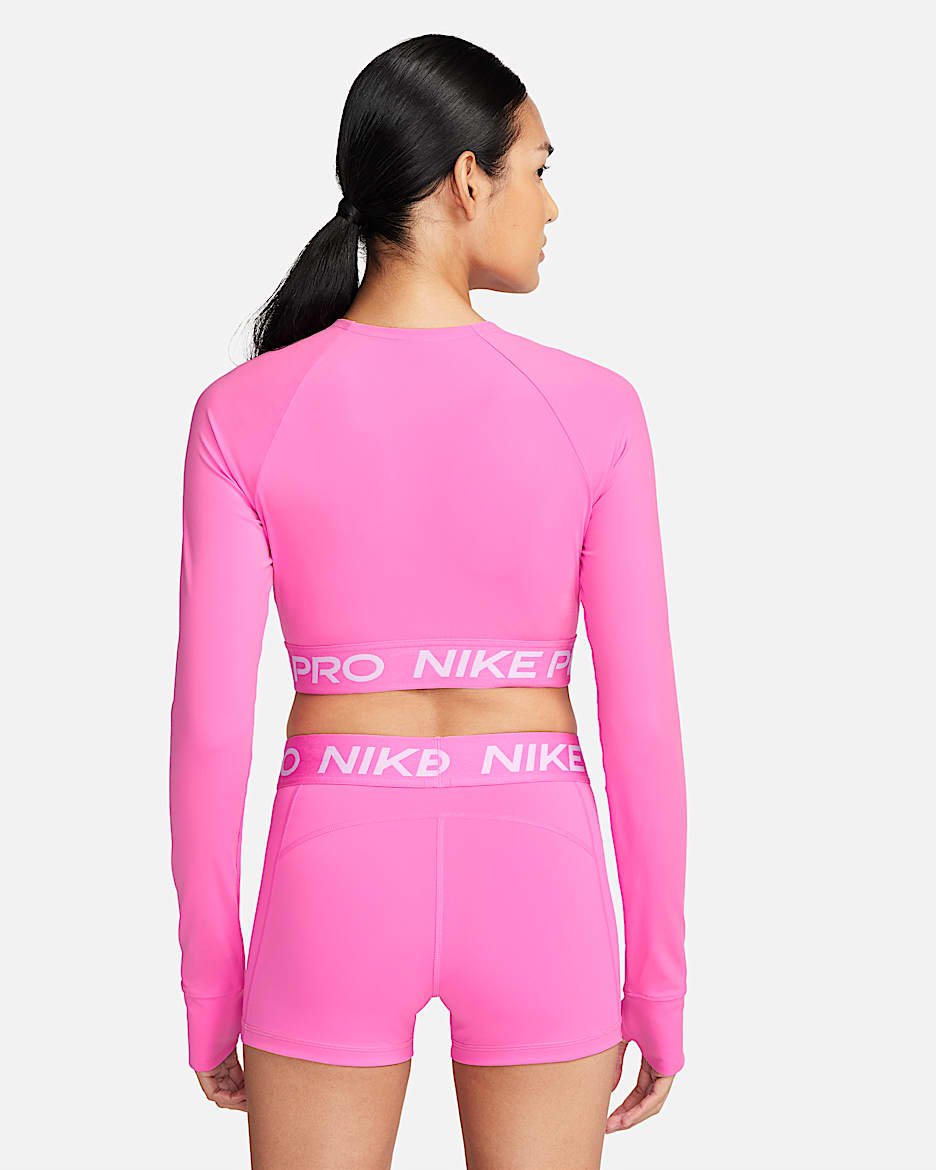 Nike Pro Women's Dri-FIT Cropped Long-Sleeve Top